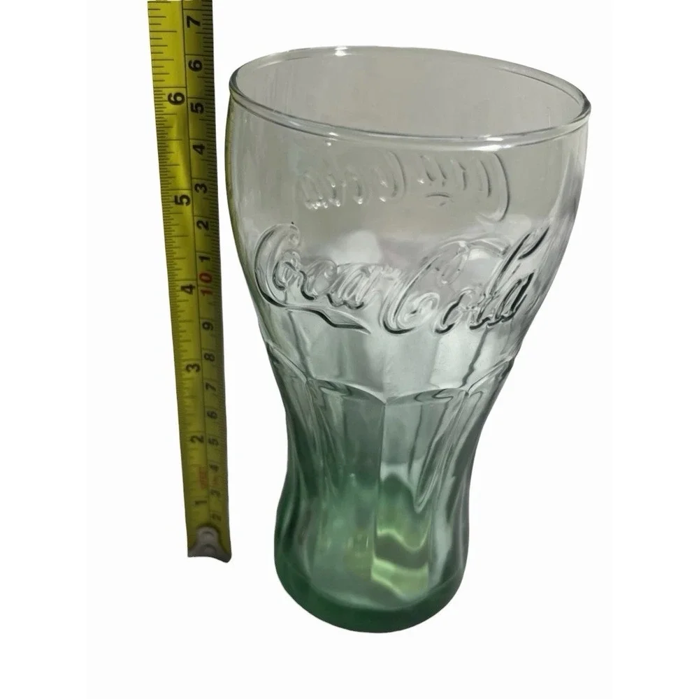 3-Set Coca Cola Drinking Glasses (Green) 16.7oz. (494ml) New With Tags‎